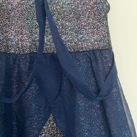 Rare Editions Mesh + Sparkle Dress - Picture 4 of 5